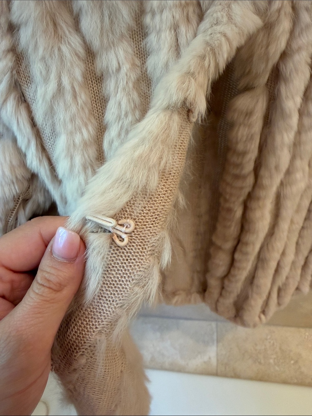 Heartloom Plush Light Beige Faux-Fur Teddy Jacket - Picture 2 of 3